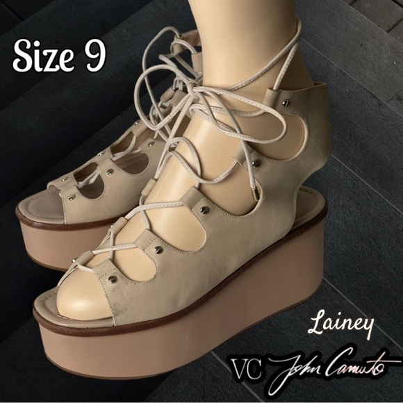 VC John Camuto platform lace up heels
Hard to Find Size 9M Rare - Picture 1 of 14
